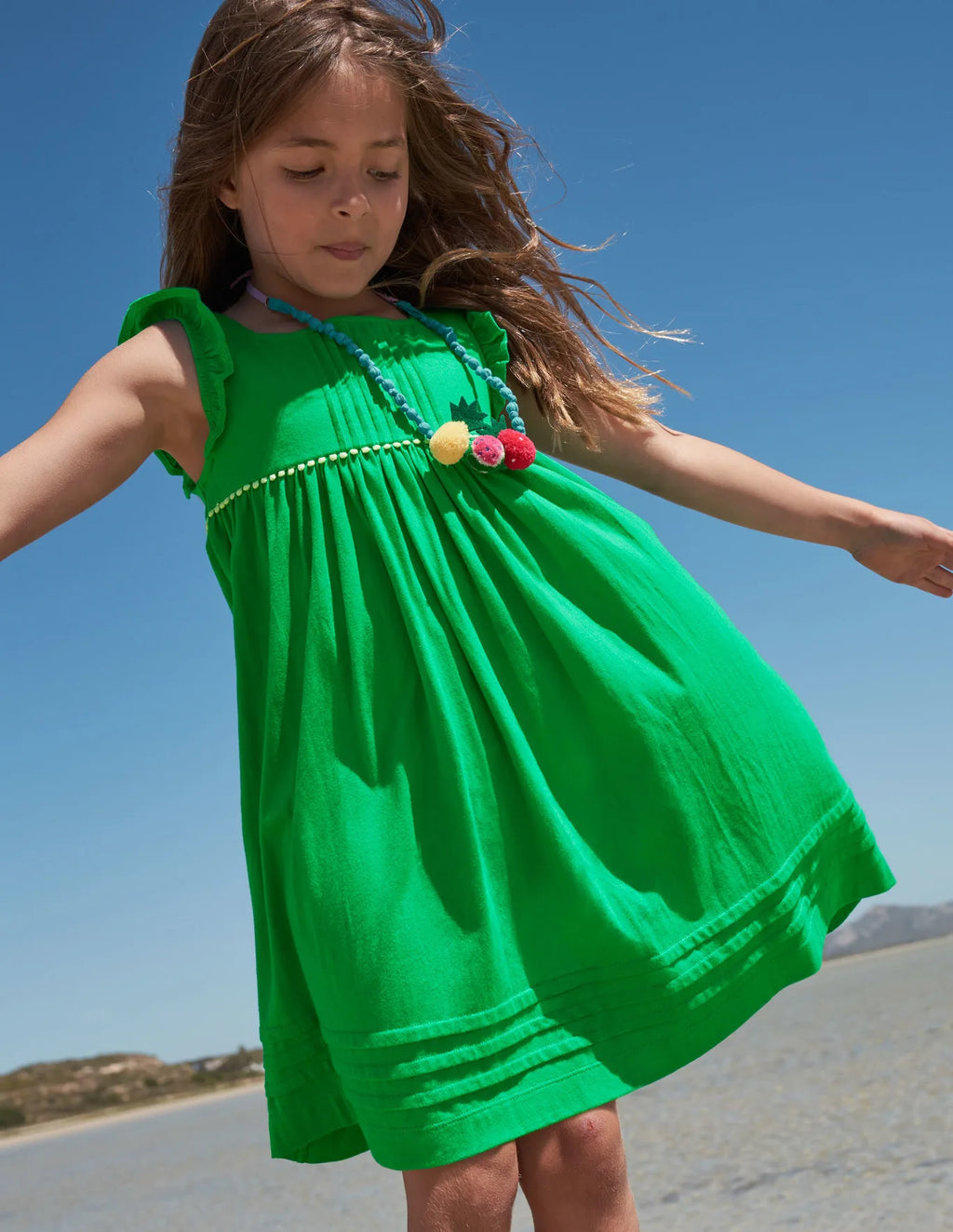 Analogie Outer Field Girls Dress Short Sleeve - Green main image 0