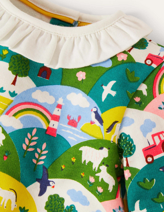 Baby Boden Supersoft Jersey Playset in Multi Coastal Farm