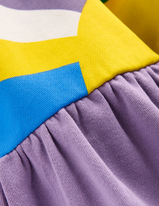 Mini Boden Girls Drop Shoulder Sweat Dress In Aster Purple Sunray