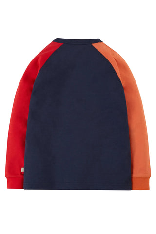 Frugi Boy's Jake Applique Top in Indigo