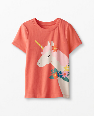 Girl's Short Sleeve Graphic Tee In Magic Bloom