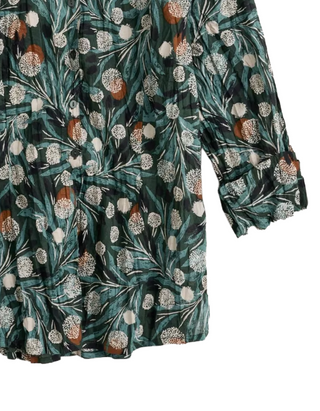 Women's Long Sleeve Larissa Shirt in Green Multi