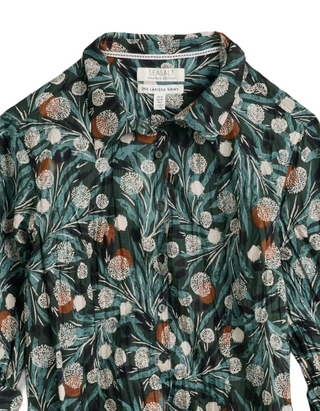 Women's Long Sleeve Larissa Shirt in Green Multi