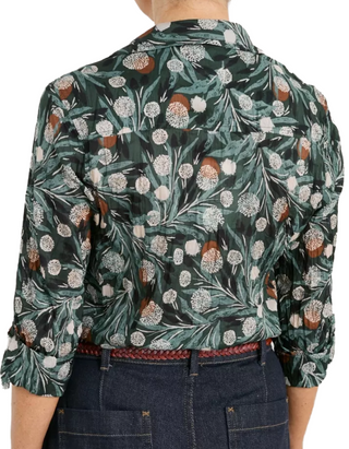 Women's Long Sleeve Larissa Shirt in Green Multi