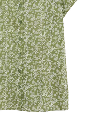 Women's Short Sleeve Rushmaker Shirt in Campion Valley Floral Green