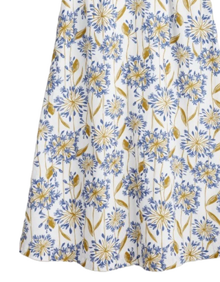 Women's Sky Beyond Sleeveless V-Neck Dress in Lino Chalk