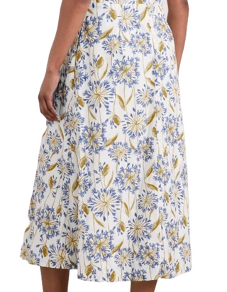 Women's Sky Beyond Sleeveless V-Neck Dress in Lino Chalk