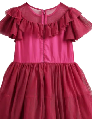Mini Boden Girl's Frilly Tulle Dress in Red