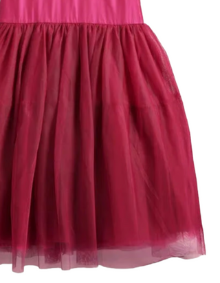 Mini Boden Girl's Frilly Tulle Dress in Red