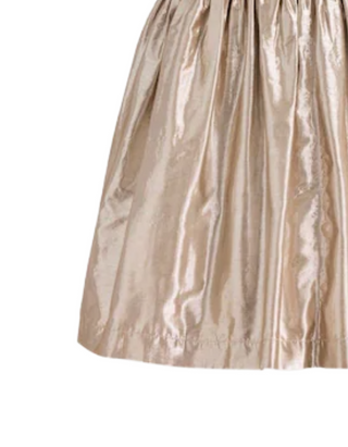 Mini Boden Girl's Smocked Party Dress in Gold