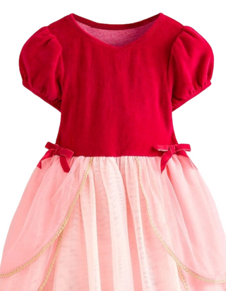 Mini Boden Girl's Christmas Nutcracker Applique Dress in Red