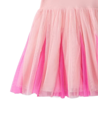 Girl's Princess Aurora Tulle Dress in Soft Pink