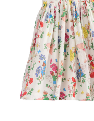 Mini Boden Girl's Luna Frill Strap Woven Dress in Multi Flower Fairy