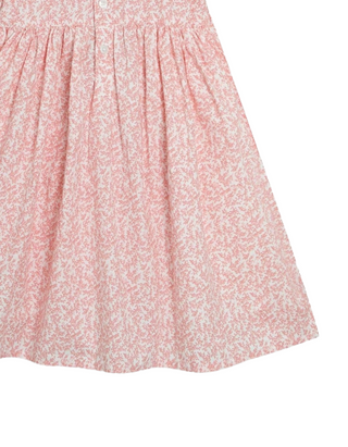 JOJO Maman Girl’s Baby Ditsy Floral Smocked Woven Dress in Pink Ditsy