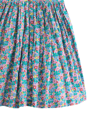 Mini Boden Girl's Zadie Applique Back Dress in Multi Flowerbed Shell