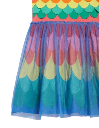 Mini Boden Girl'd Rainbow Mermaid Tulle Dress in Multi