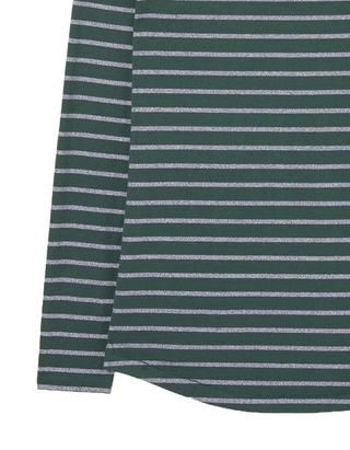 Women's Sparkle Breton T-Shirt in Dark Teal