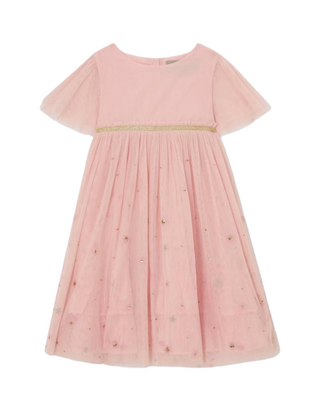 John Lewis Girls' Heirloom Collection Shimmer Tulle Party Dress in Metallic (Imperfect)