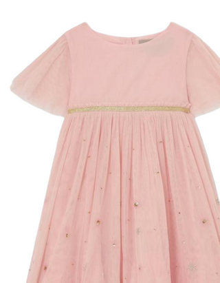 John Lewis Girls' Heirloom Collection Shimmer Tulle Party Dress in Metallic (Imperfect)