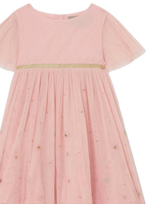 John Lewis Girls' Heirloom Collection Shimmer Tulle Party Dress in Metallic (Imperfect)