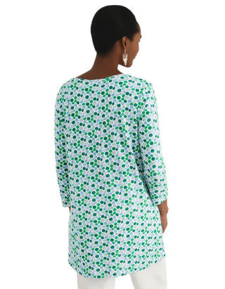 Women's Busy Lizzy Tunic in Pebble Spot Island (IMPERFECT0