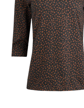 Women's Nanaimo Eco 3/4 Sleeve Cotton Top in Ink (IMPERFECT)