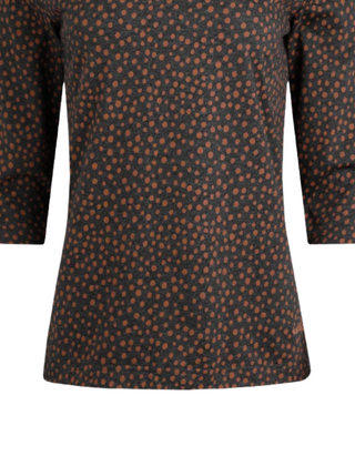 Women's Nanaimo Eco 3/4 Sleeve Cotton Top in Ink (IMPERFECT)