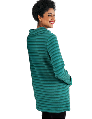 Women's Mawgan Porth Jacquard Jersey Tunic in Chesten Dark Wreckage