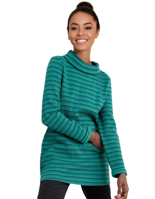 Women's Mawgan Porth Jacquard Jersey Tunic in Chesten Dark Wreckage