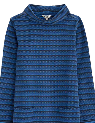 Women's Mawgan Porth Jacquard Jersey Tunic in Chesten Blue Marine