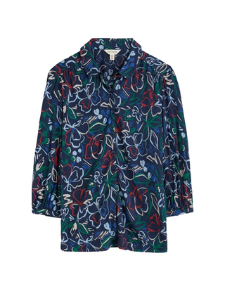 Women's Embrace 3/4 Sleeve Jersey Shirt in Painters Garden Mix