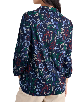 Women's Embrace 3/4 Sleeve Jersey Shirt in Painters Garden Mix
