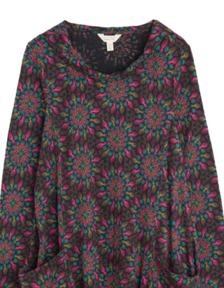 Women's Sea Oak Dress in Frost Flower Onyx