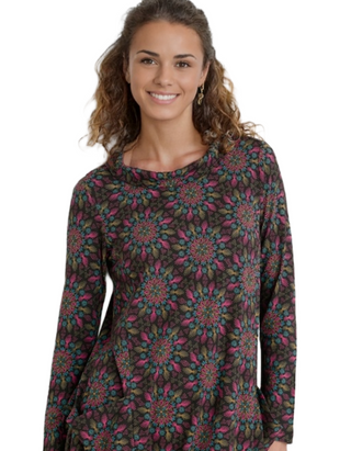 Women's Sea Oak Dress in Frost Flower Onyx