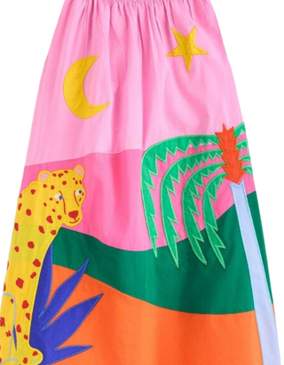 Mini Boden Girl’s Sleeveless Strappy Applique Dress in Vintage Mauve (Imperfect)