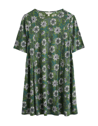 Women's Saffron Rise Short Sleeve Tunic in Green
