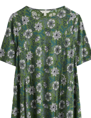Women's Saffron Rise Short Sleeve Tunic in Green