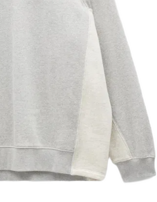 Women's Neriah Oversized Colour Block Sweatshirt in Grey