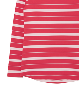 Women's Cotton Long Sleeve Breton T-Shirt in Pink (Imperfect)