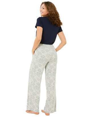 Womens Lola Floral Jersey Pyjama Bottoms in Grey