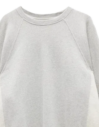 Women's Neriah Oversized Colour Block Sweatshirt in Grey
