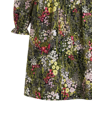 Women's Dress Long Sleeve Crew Neck Knee Length Tiered Ruffle Hem