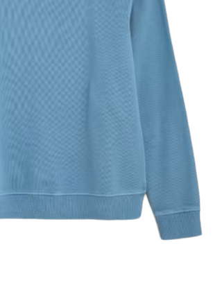 Women's Hawkmoth Organic Cotton Sweatshirt in Blue Saltwater