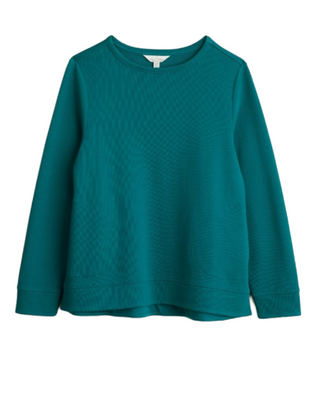 Women's Meadowside Organic Cotton Sweatshirt With Pockets in Green