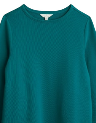 Women's Meadowside Organic Cotton Sweatshirt With Pockets in Green