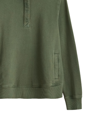 Women's Shank Heath Long Sleeve Button Up Sweatshirt in Green
