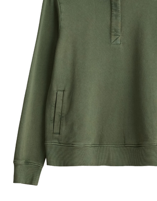 Women's Shank Heath Long Sleeve Button Up Sweatshirt in Green