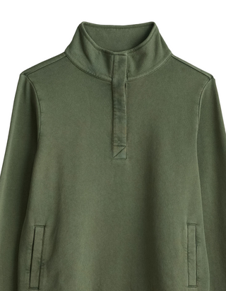 Women's Shank Heath Long Sleeve Button Up Sweatshirt in Green