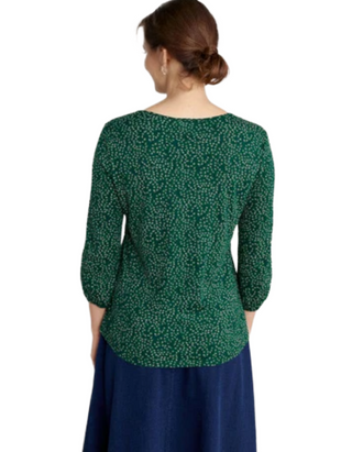 Women's Valley Top in Leaf Sprig Dark Fern