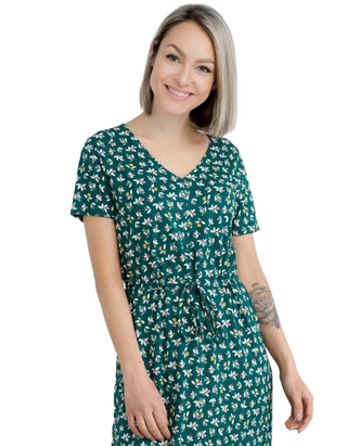 Women's Chy Ryn Dress in Flower Cuttings Dark Wreckage